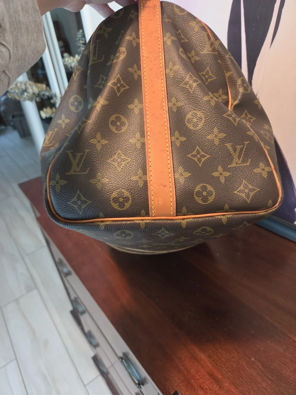 Louis Vuitton Brown Monogram Keepall Duffel Bag